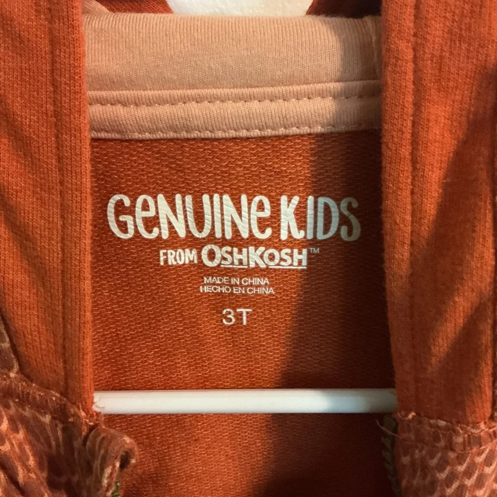 OshKosh B'gosh Textured Orange Hoodie